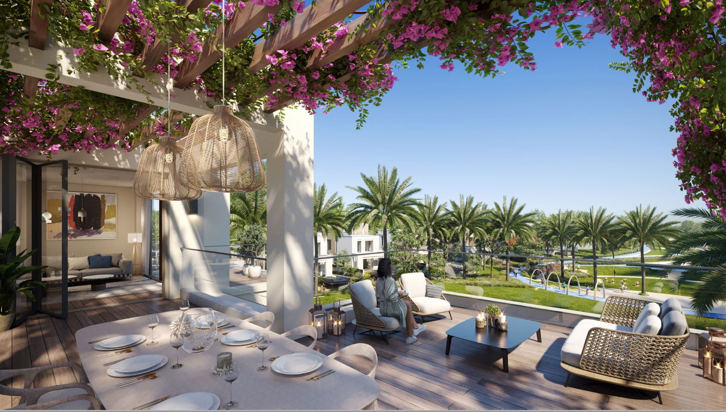 Rooftop views from the first independent villas in Arabian Ranches 3 - Caya Villas