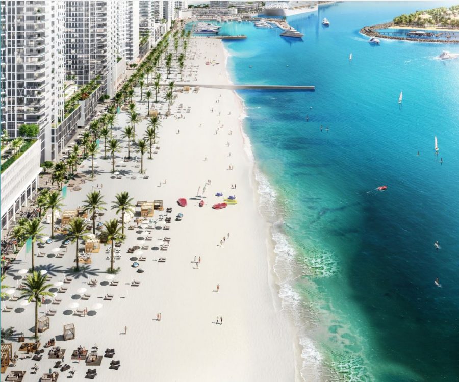 Miami living, private beach and spectacular views over Dubai Marina, Burj al Arab and JBR