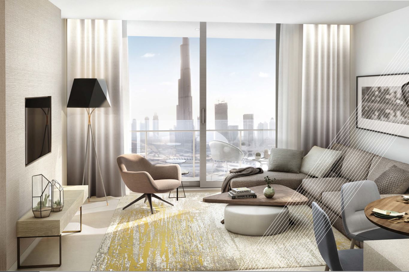 Live close to the most attractive area of Dubai, choose an apartment with Burj Khalifa views.